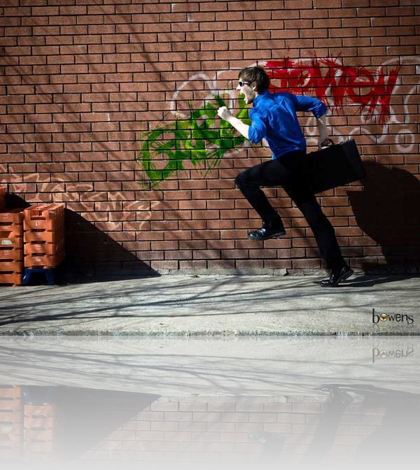 Name graffitied on wall