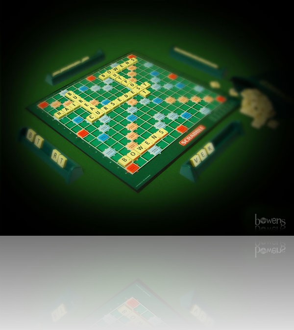Name on scrabble board