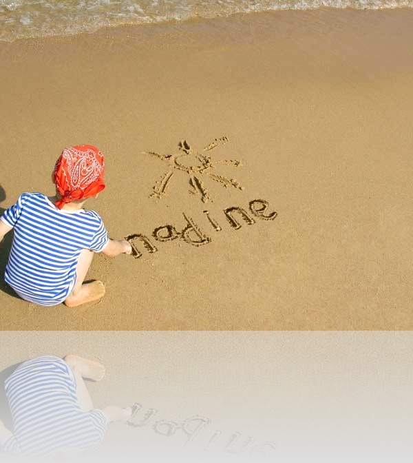Child on beach